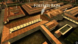 Animation of ancient Roman Fort in Caerleon Wales [upl. by Lemor577]