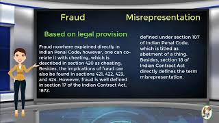 What is Difference Between Fraud amp Misrepresentation [upl. by Adnarim674]