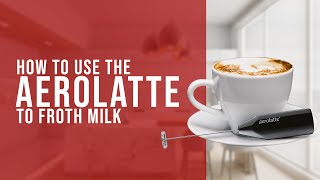 How To Use the AeroLatte To Froth Milk [upl. by Enitsirt92]