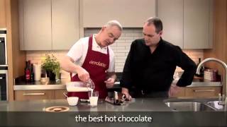 How to make a hot chocolate using an aerolatte milk frother [upl. by Aierb]